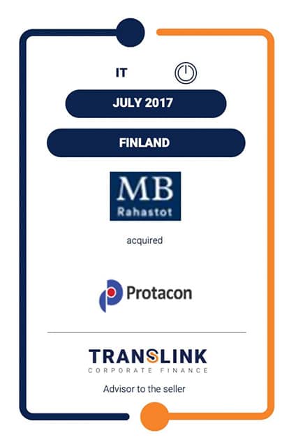 MB acquired Protacon which is a leading automation engineering and it services company