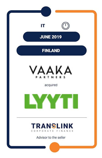 Vaaka Partners to support the international growth of Lyyti – Translink advised the owners of Lyyti in the transaction