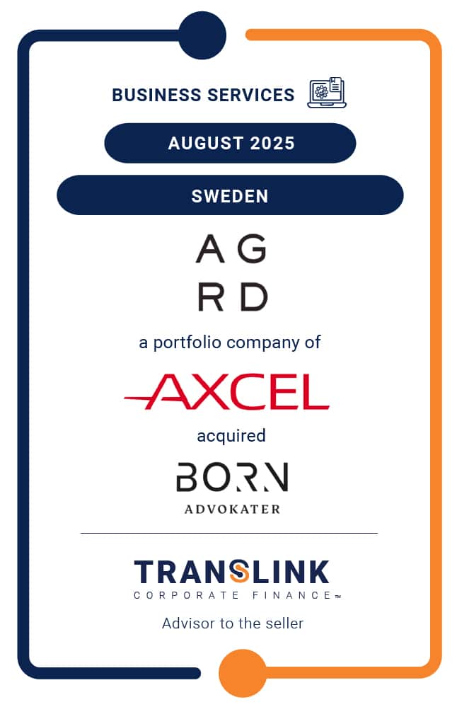Translink Corporate Finance acted as the advisor to Born in the sale to AGRD Partners, a portfolio company of Axcel